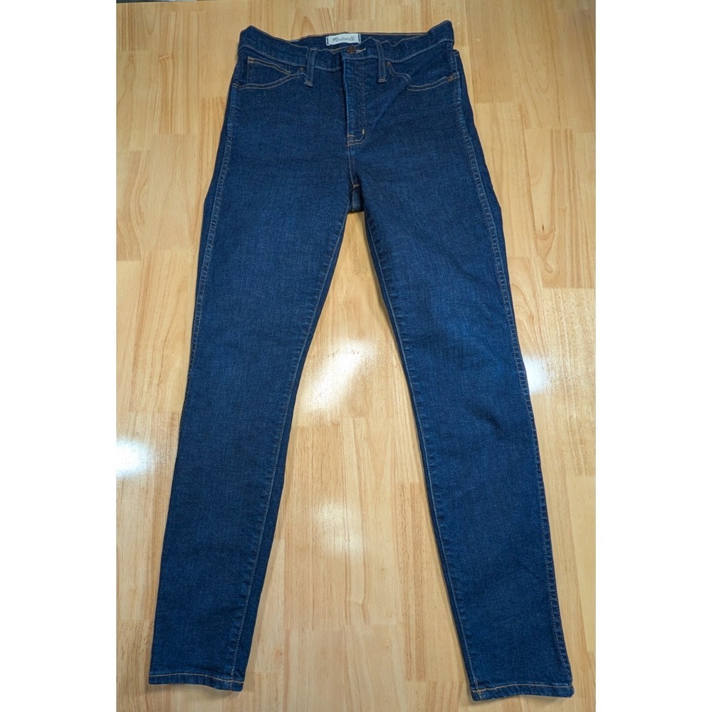 Madewell 10" High Rise Skinny Jeans Womens 28 Dark Wash Stretch Denim